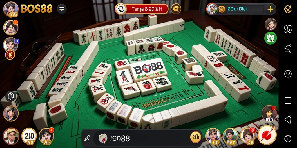 Tampilan gameplay yang seru dan penuh aksi dalam BOS88.