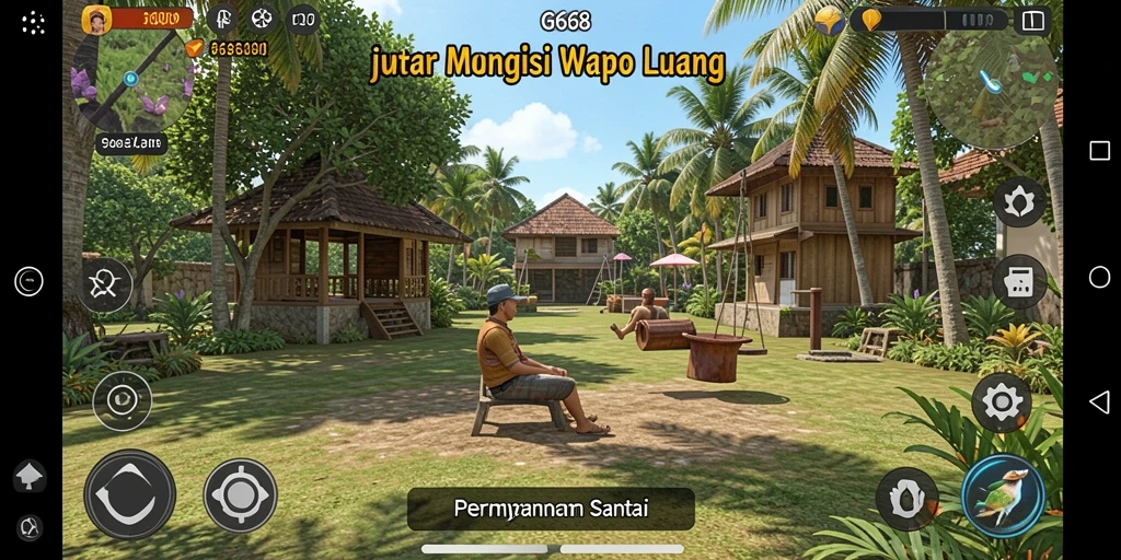 Tangkapan layar gameplay G668 menunjukkan aksi seru dan grafis yang menarik.