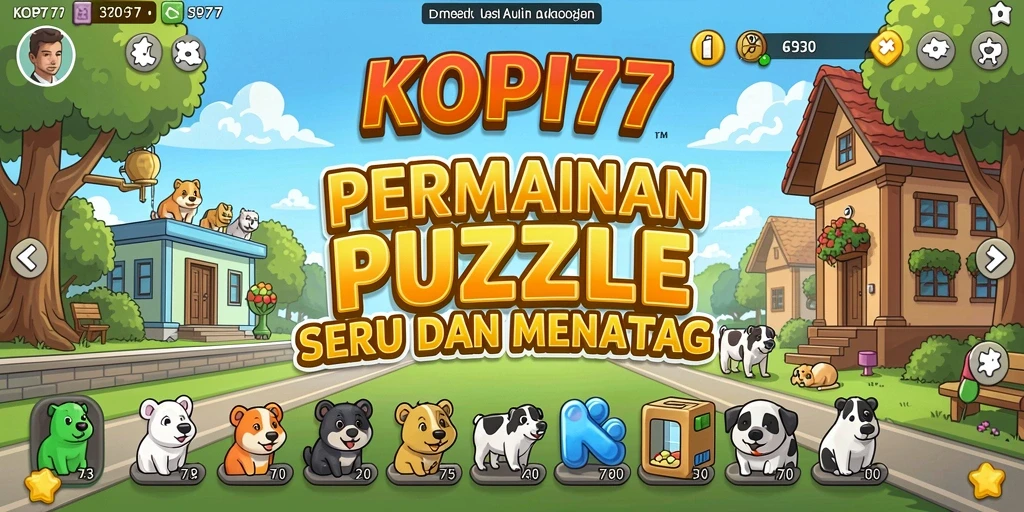 Tampilan gameplay KOPI77 dengan berbagai teka-teki seru.