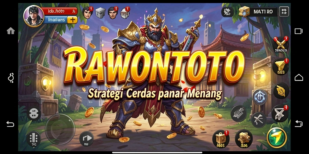 Tangkapan layar menunjukkan aksi strategis yang mendebarkan dalam RAWONTOTO.